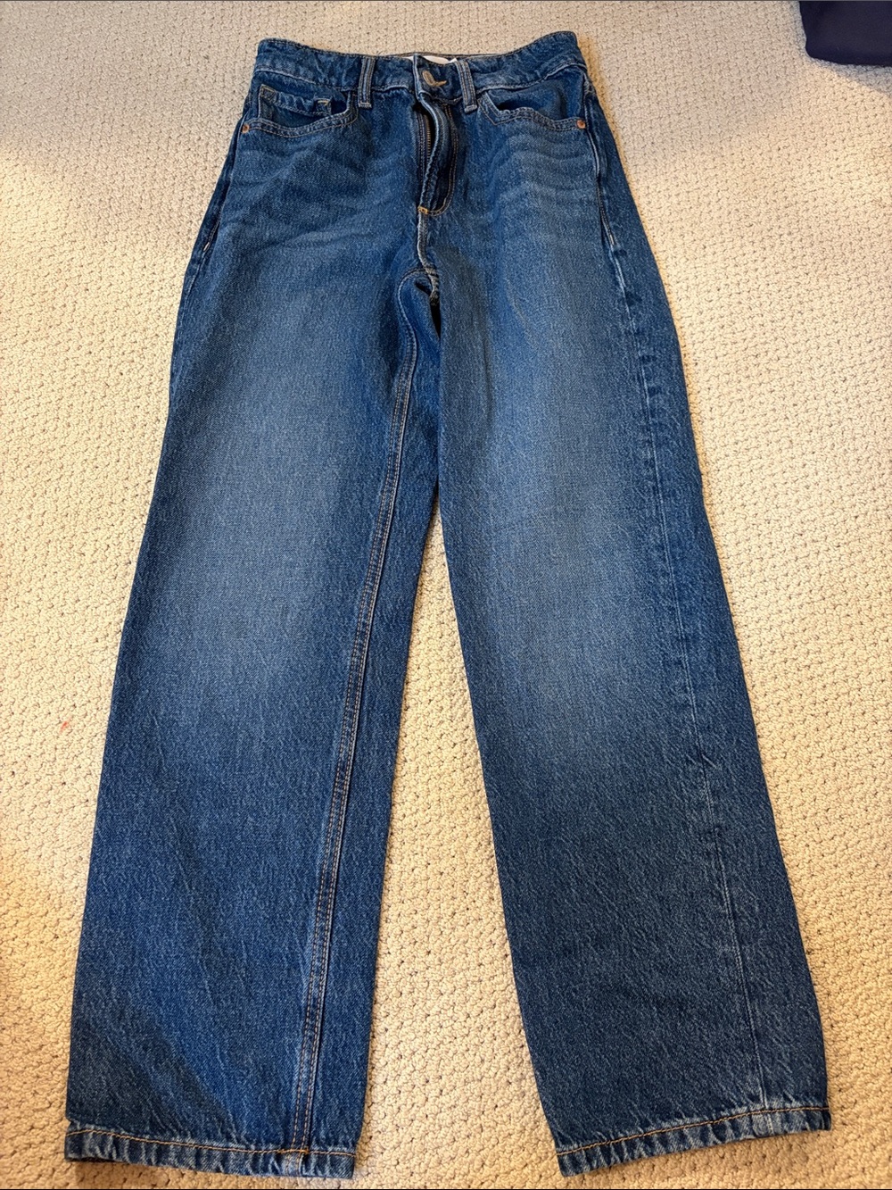 Dynamite Women's Straight-Leg Jeans in Deep Blue